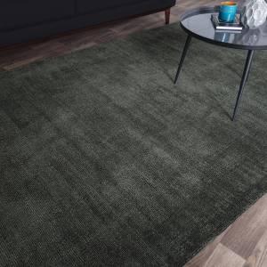 Tapis de salon tissé main NESTA Vert foncé - 160 x 230 cm