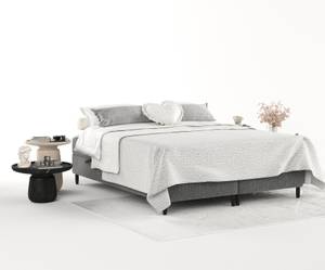 Boxspringbett Malte Schwarz - Breite: 160 cm