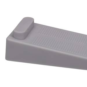 Türstopper Keil 6er Set Grau - Kunststoff - 4 x 2 x 10 cm