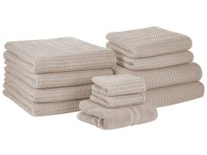 Handtuch AREORA 11-tlg Beige - Anzahl Teile im Set: 11