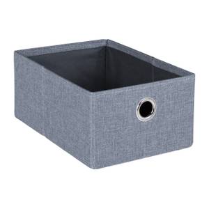 Banquette de rangement Gris - Bois manufacturé - Matière plastique - Textile - 76 x 39 x 38 cm