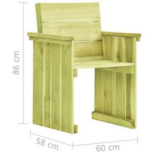 Gartenstuhl 49033 Braun - Holzwerkstoff - Holzart/Dekor - 58 x 86 x 60 cm