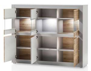 Highboard CASABLANCA Grau - Holzwerkstoff - 165 x 132 x 42 cm