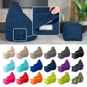 Gaming Sitzsack + Hocker "Cozy+Cube" Hellblau