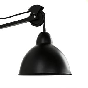 Lampe murale BROCK Noir - Blanc - Bois manufacturé - 21 x 42 x 50 cm