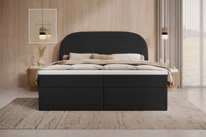 Boxspringbett ZEN mit Bettkasten Schwarz - Breite: 160 cm - H2