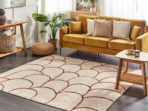 Teppich AVDAN Beige - Braun - Weiß - Naturfaser - 200 x 200 x 200 cm