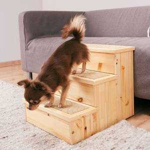 Hundetreppe 434110 Braun - Massivholz - Holzart/Dekor - 38 x 45 x 40 cm