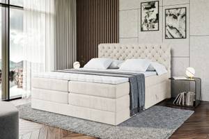 Boxspringbett BOXI8 KING Beige - Breite: 200 cm