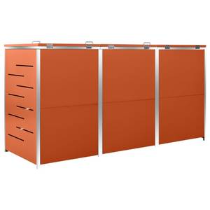 Mülltonnenbox 3010469-3 Orange - Metall - 78 x 113 x 207 cm