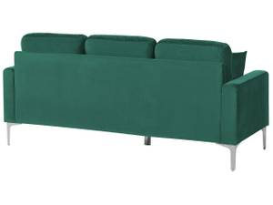 3-Sitzer Sofa GAVLE Smaragdgrün - Grün - Silber