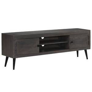 TV-Schrank D777 Grau - Massivholz - 30 x 45 x 140 cm