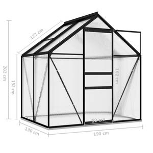 Gewächshaus 3000921 Tiefe: 130 cm