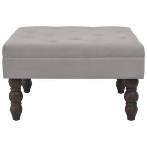 Hocker 296789 Grau - Holzwerkstoff - Textil - 60 x 36 x 60 cm