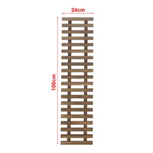 Support mural pour plantes Herwijnen Marron - Bois massif - 24 x 100 x 3 cm