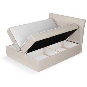 Boxspringbett Evie Beige - Breite: 142 cm