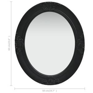 Miroir mural Noir - Largeur : 60 cm