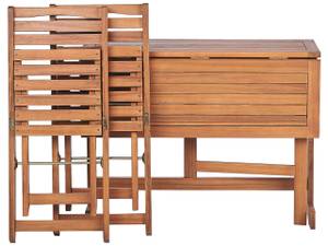 Set de bistrot LENOLA Marron - Bois massif - 95 x 72 x 65 cm