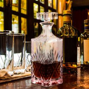 Whiskey Karaffe Decanter Vodka 800 ml Glas - 10 x 19 x 10 cm