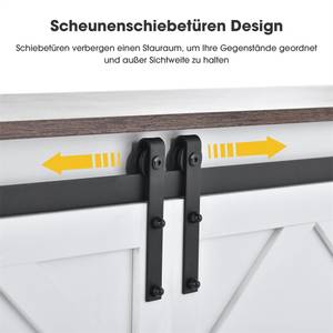 TV-Schrank Retro-industriellerStil Ⅲ Weiß