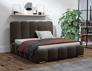 Doppelbett Leytron Dunkelbraun - Breite: 148 cm