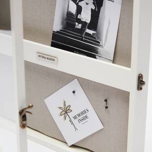 RM Memories Cabinet Multi-Fotorahmen Weiß - Holzwerkstoff - Glas - 30 x 4 x 30 cm