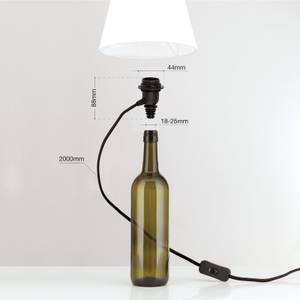 Fassung BOTTLE für DIY-Leuchte Schwarz