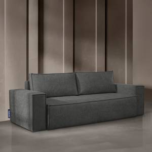 NAPI II Sofa 3 Sitzer Silber / Grau - Silbergrau - Breite: 244 cm