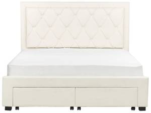 Doppelbett LIEVIN Beige - Creme - Breite: 165 cm