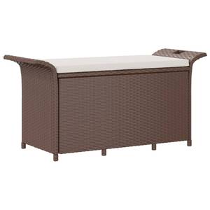 Gartenbank 3002806 Braun - Metall - Polyrattan - 116 x 57 x 46 cm