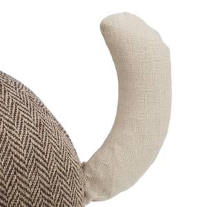 Türstopper Katze Beige - Braun - Naturfaser - Textil - 22 x 26 x 10 cm