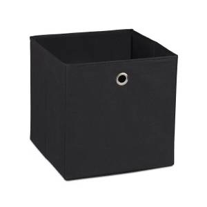 Lot de 2 boîtes de rangement Noir