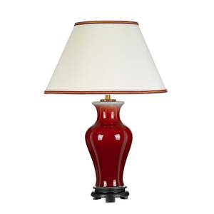 Lampe de table FELJNA Beige - Rouge - Blanc - Céramique - 40 x 64 x 40 cm