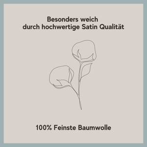 Mako Satin Kissenbezug Graugrün Decoper® Hellgrün - Tiefe: 40 cm