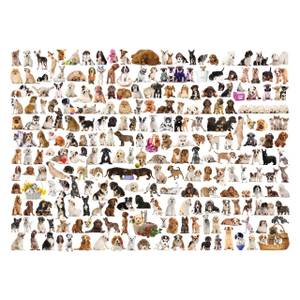 Puzzle Die Welt der Hunde 1000 Teile Papier - 26 x 6 x 36 cm