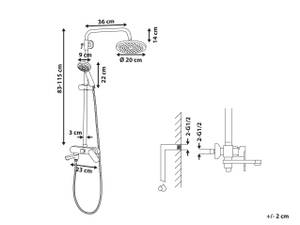 Wannenarmaturen GURARA Silber