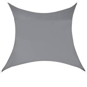 Sonnensegel Lerma Quadratisch Grau - 300 x 300 cm