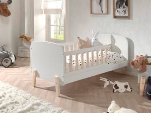 Lit enfant KIDDY KSB015 Blanc - Bois manufacturé - Bois massif - 77 x 68 x 149 cm