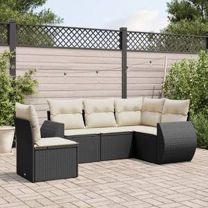 Gartensitzgruppe K634(5-tlg) Schwarz - Massivholz - 34 x 53 x 55 cm