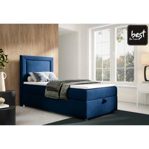 BOXSPRINGBETT mit Bettkasten Trinity K3 Blau - Tiefe: 90 cm