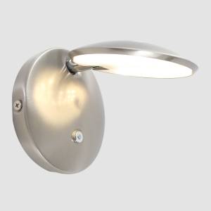 Bougeoir Zenith LED Fer / Plexiglas - 1 ampoule - Argenté