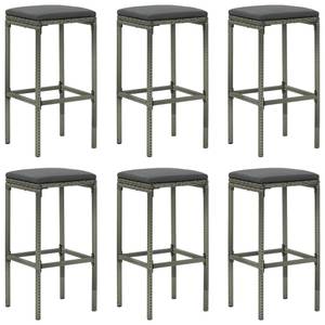 Bar-Set (7-teilig) 3011733-3 Grau - Metall - 61 x 111 x 100 cm