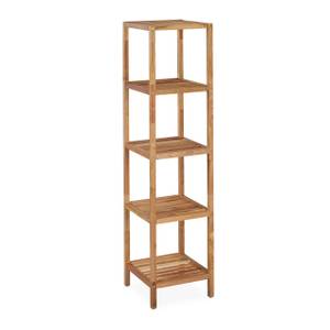 Badregal Walnuss 5 Ablagen Braun - Holzwerkstoff - 36 x 145 x 36 cm