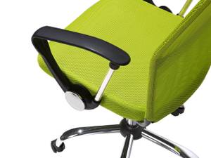 Chaise de bureau DESIGN Noir - Vert - Citron vert - Argenté