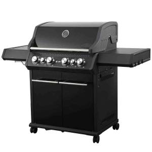 Gasgrill S-418 All Black inkl. Drehspieß Schwarz - Metall - 153 x 119 x 64 cm