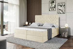 Boxspringbett DAISY Beige - Breite: 200 cm - H4