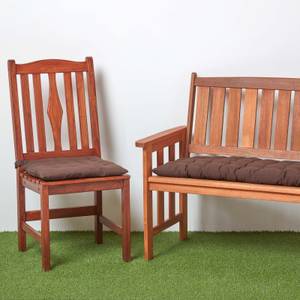 Sitzkissen für Bänke und Gartenbänke Braun - 48 x 143 cm