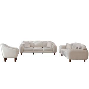 Couchgarnitur Wolga (3er-Set) Beige