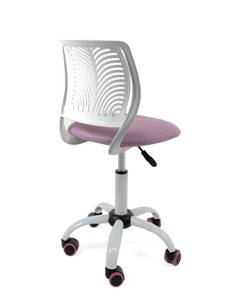 Chaise de bureau enfant SAWI (rose) Rose foncé - Blanc