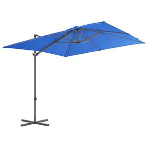 Parasol en porte-à-faux Bleu - 250 x 247 x 250 cm